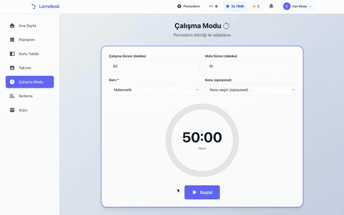XP ve Seviye Sistemi Arayüz Görseli